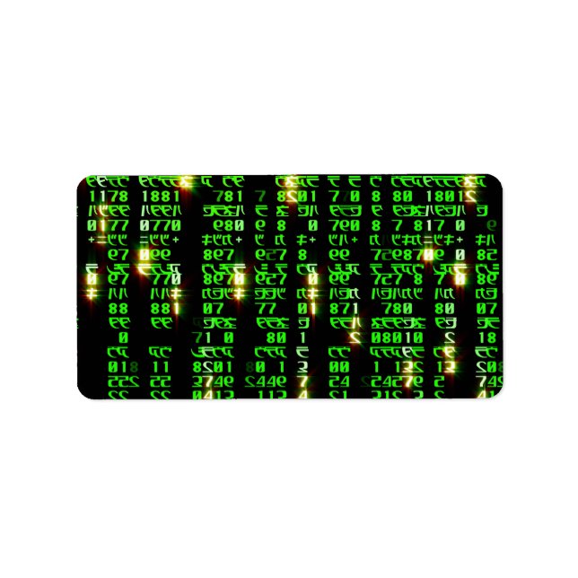 Etiqueta Matriz de códigos (Frente)