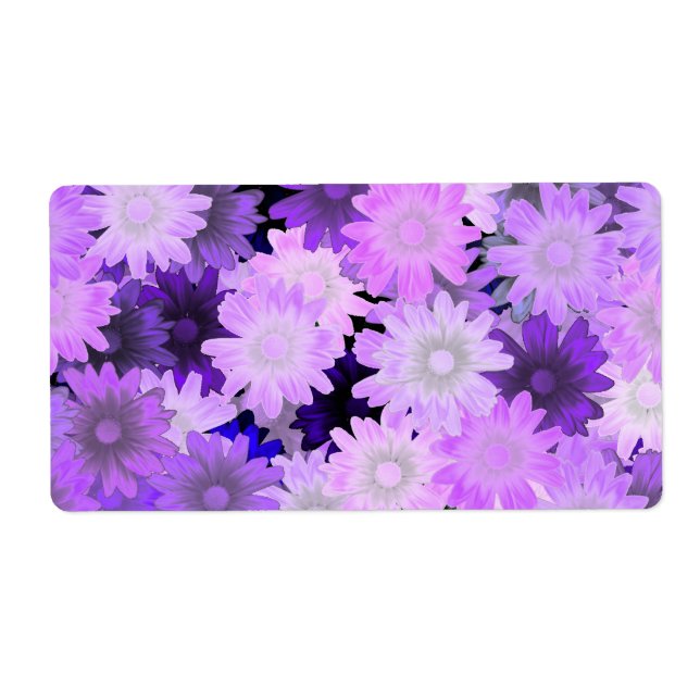 Etiqueta Mauve floral (Frente)