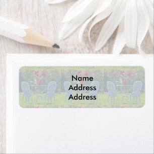 Etiqueta Meadow of Love Autumn Wedding Return Address