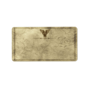 Etiqueta média do Apothecary da gárgula