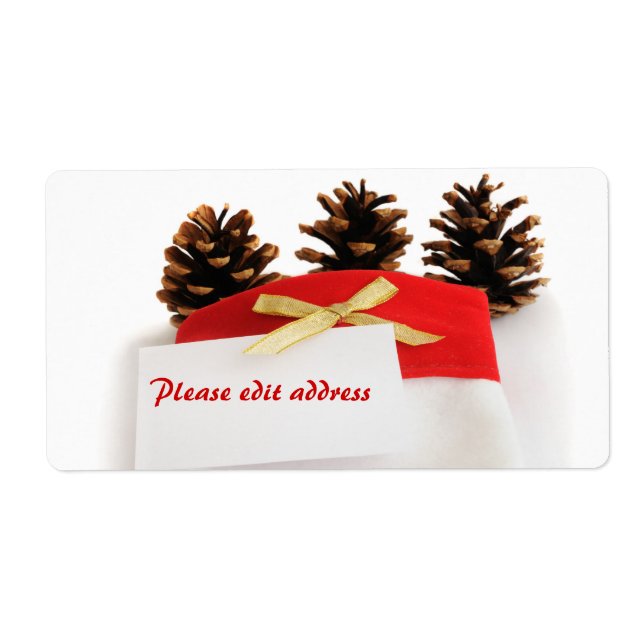 Etiqueta Meia de Natal personalizável  (Frente)