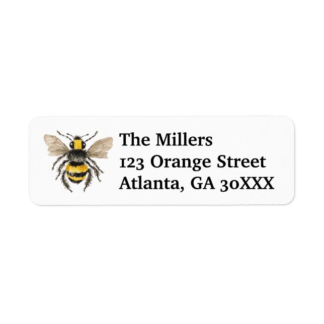 Etiqueta Mel Bee Address Labels (Frente)