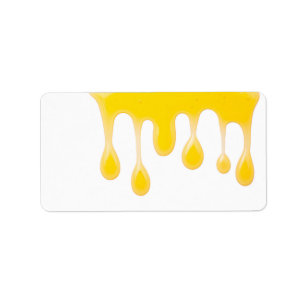 Etiqueta Mel isolado em fundo branco