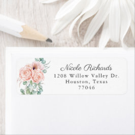 Etiqueta Melancia floril e bege, feminina