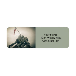 Etiqueta Memorial de Iwo Jima no Washington DC
