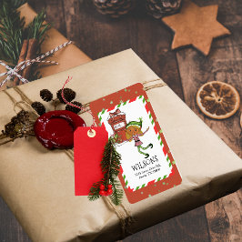 Etiqueta Menina Elfa Caprichosa Natal Endereço Personalizad