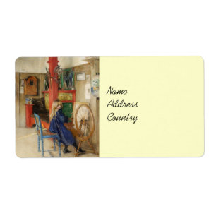 Etiqueta Menina na roda de giro