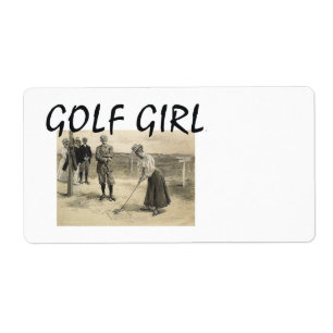 Etiqueta Menina SUPERIOR do golfe
