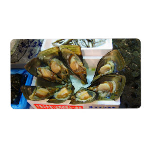 Etiqueta Mercado de peixes gigante de Tsukiji dos