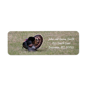 Etiqueta Merriam Wild Turkey Return Address Label