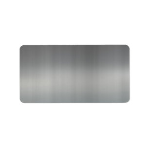 Etiqueta Metal escovado elegante Textured