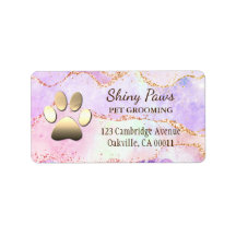 Milho Agate Glitter Paw Pet De Cachorro