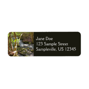 Etiqueta Mingus Creek nas Smoky Mountains
