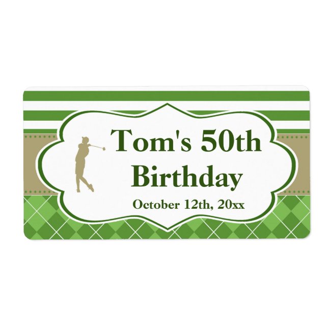 Etiqueta Mini champanhe garrafa de vinho touro dourado verd (Frente)