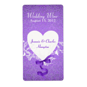 Etiqueta Mini Vinho do Casamento tema damasco lava