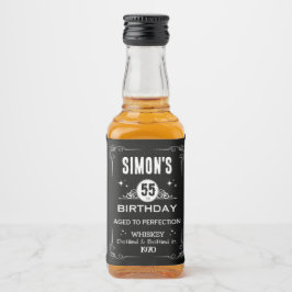 Etiqueta Mini Whiskey Botlle - Etiqueta Vintage Li