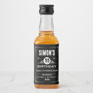 Etiqueta Mini Whiskey Botlle - Etiqueta Vintage Li