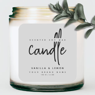 Etiqueta mínima de etiqueta de cinza de script