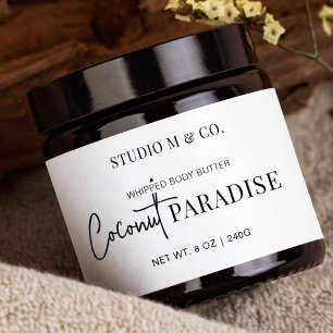 Etiqueta Mínima de Invólucro de Jar Cosmético Pret