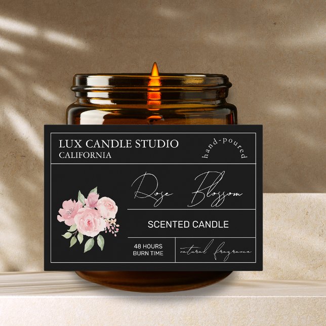 Etiqueta mínima do anel do Rosa Elegante (Criador carregado)