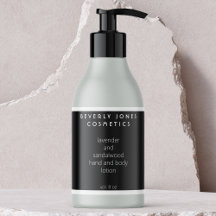 Etiqueta Mínima Elegante de Cosméticos Pretos e Br