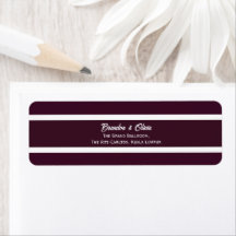 minimalista Elegante Ameixa Roxo e Listras Brancas