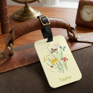 Etiqueta minimalista para bagagem de viagem