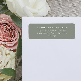 Etiqueta Mínimo e Chic | Sage Green