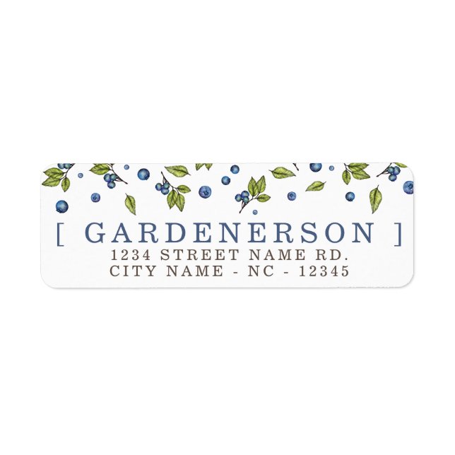 Etiqueta Mirtilos Modernos (Frente)