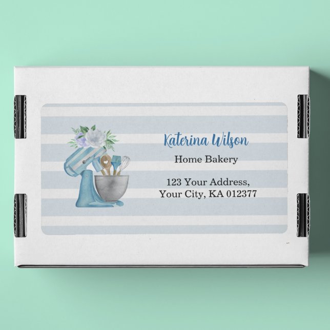Etiqueta Misturador Azul Home Bakery Envio (Criador carregado)