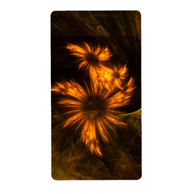 Etiqueta Mito Garden Abstrato Art Fractal (Frente)