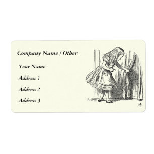 Etiqueta Modelo Alice Procurando a Porta