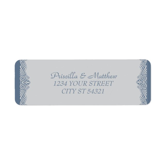 Etiqueta Modern Art Deco Address Labels (Frente)