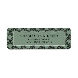 Etiqueta Modern Celtic Knot Irish Wedding Return Endereço
