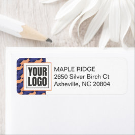 Etiqueta Modern Geometric Interlocking Pattern 