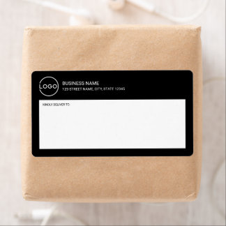 Etiqueta Modern Miniamlist Custom Business Logo Shipping La