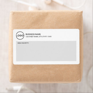 Etiqueta Modern Miniamlist Custom Business Logo Shipping La