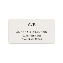 Etiqueta Modern Minimal City Hall Return