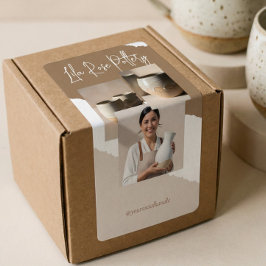 Etiqueta Modern Minimal Pottery Ceramic Business Box Wrap
