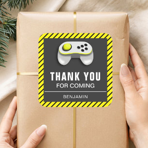 Etiqueta moderna do favor de festa de aniversário