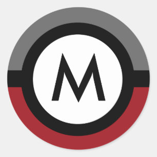 Etiqueta moderna do monograma -