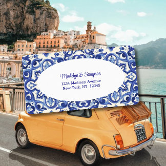 Etiqueta Moderna La Dolce vita Azul Italiano