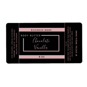 Etiqueta moderna minimalista de produtos negros