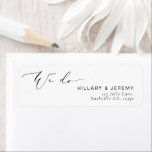 Etiqueta Moderno Minimalista, Fazemos Endereço De Devolução<br><div class="desc">#zazzlemade</div>
