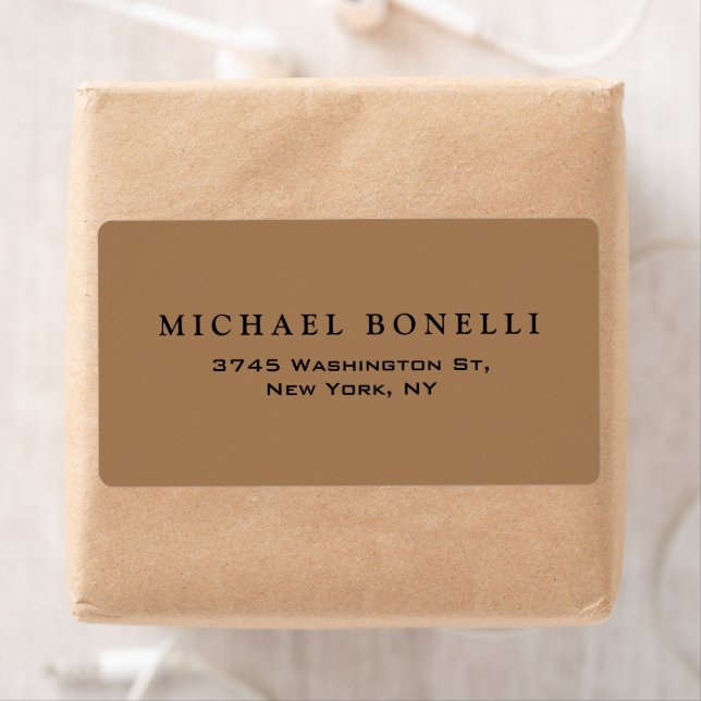 Etiqueta Moderno Mínimo Elegante (Insitu)