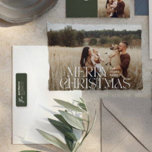 Etiqueta Moderno mínimo elegante família de tipografia verd