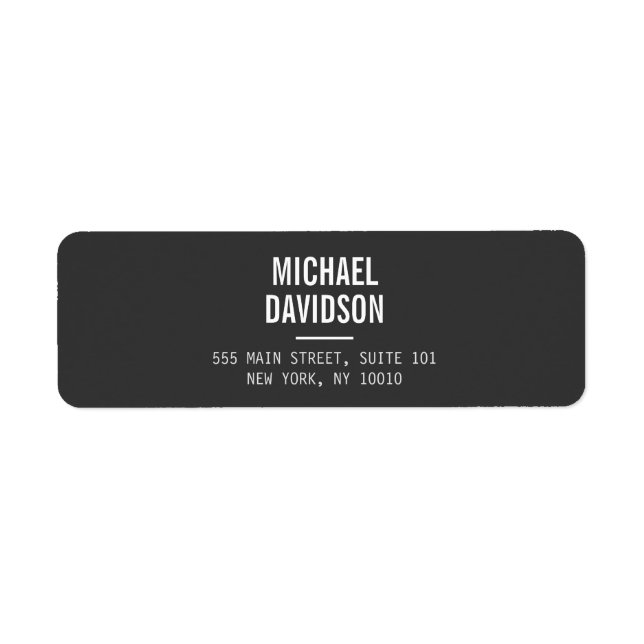 ETIQUETA MODERNO PROFISSIONAL N. º 4 (Frente)