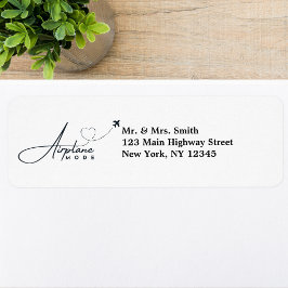 Etiqueta Modo do avião, Viagem, Script Minimalista, Aviação