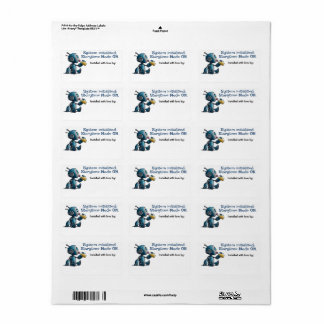 Etiqueta Modo Storytime do Chá de fraldas Robot On Book Lab