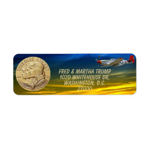 ETIQUETA MOEDA AÉREA TUSKEGEE